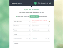 Tablet Screenshot of madyar.com